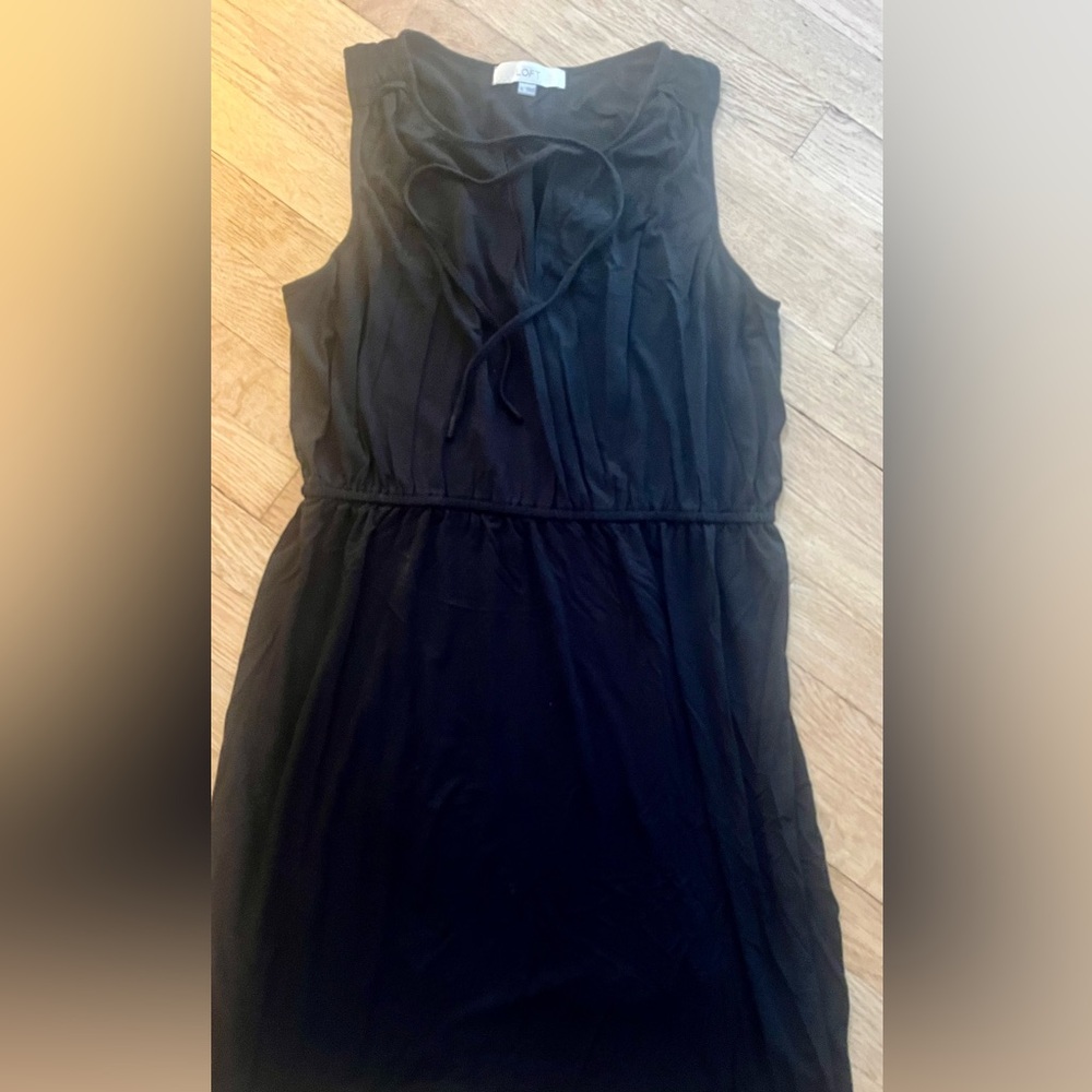LOFT Black Sleeveless Dress Sz XL